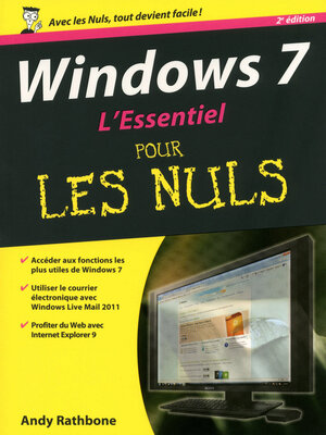cover image of Windows 7, 2e L'essentiel Pour les nuls